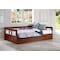 Alaterre Furniture Melody Twin to King Extendable Day Bed with Storage, Chestnut AJME1070 - alternate 7